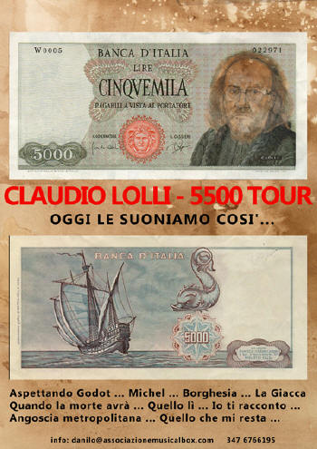 Tour Concerti 2015 Claudio Lolli