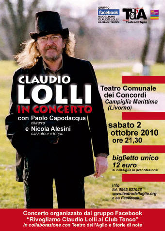 Claudio Lolli - Raduno e Concerto a Campiglia