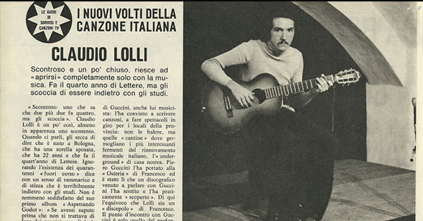  interviste storiche a Claudio Lolli